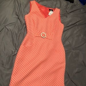 Tahari coral dress - size 6